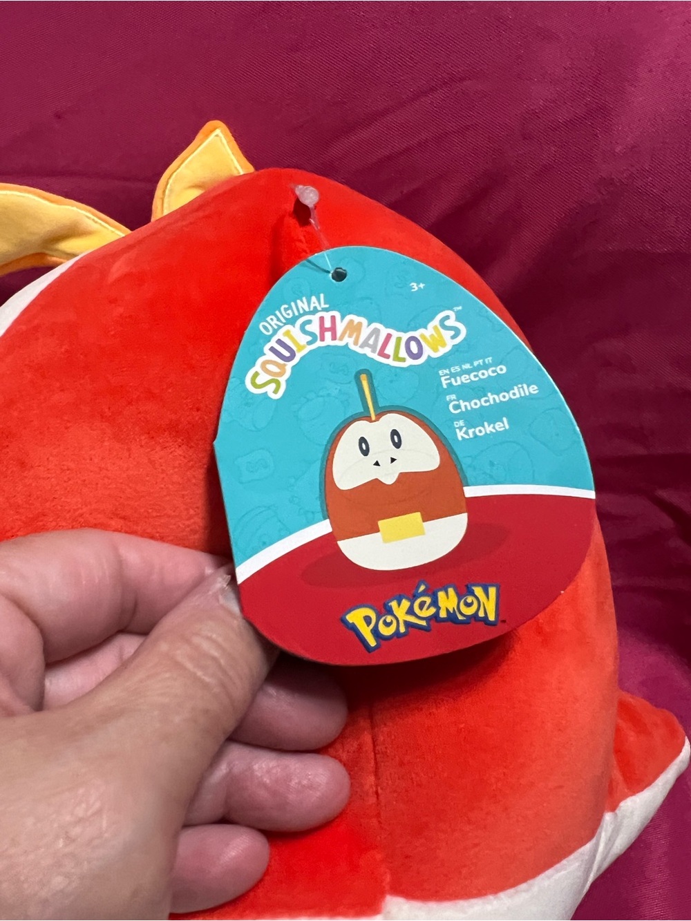Pokemon Squishmallow, FUECOCO, 10 inch  Plush Character Toy, NWT - Picture 2 of 8